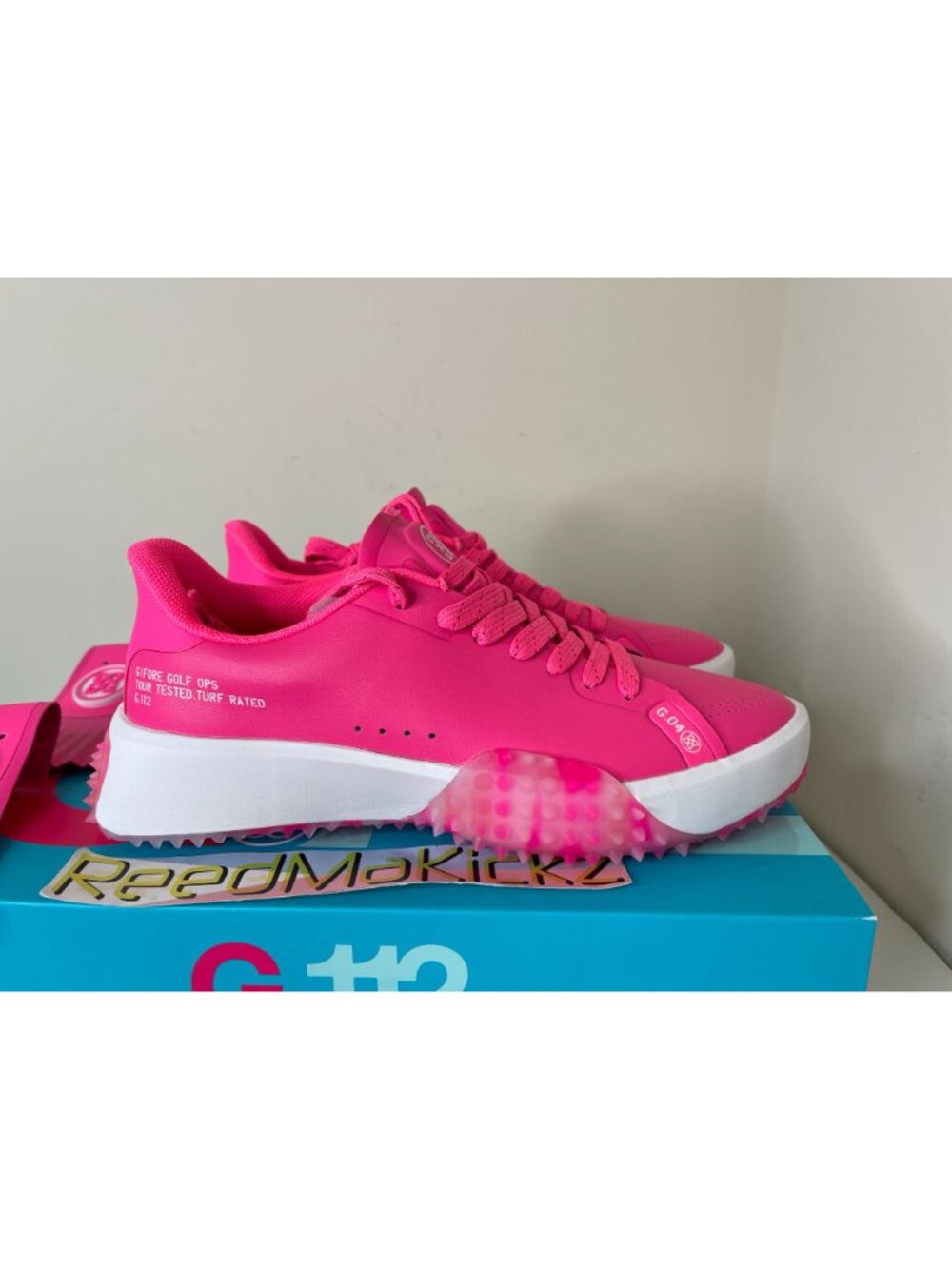 G/FORE G.112 KILTIE GOLF SHOES KNOCKOUT PINK WOMENS GLF000041 - Picture 3 of 12